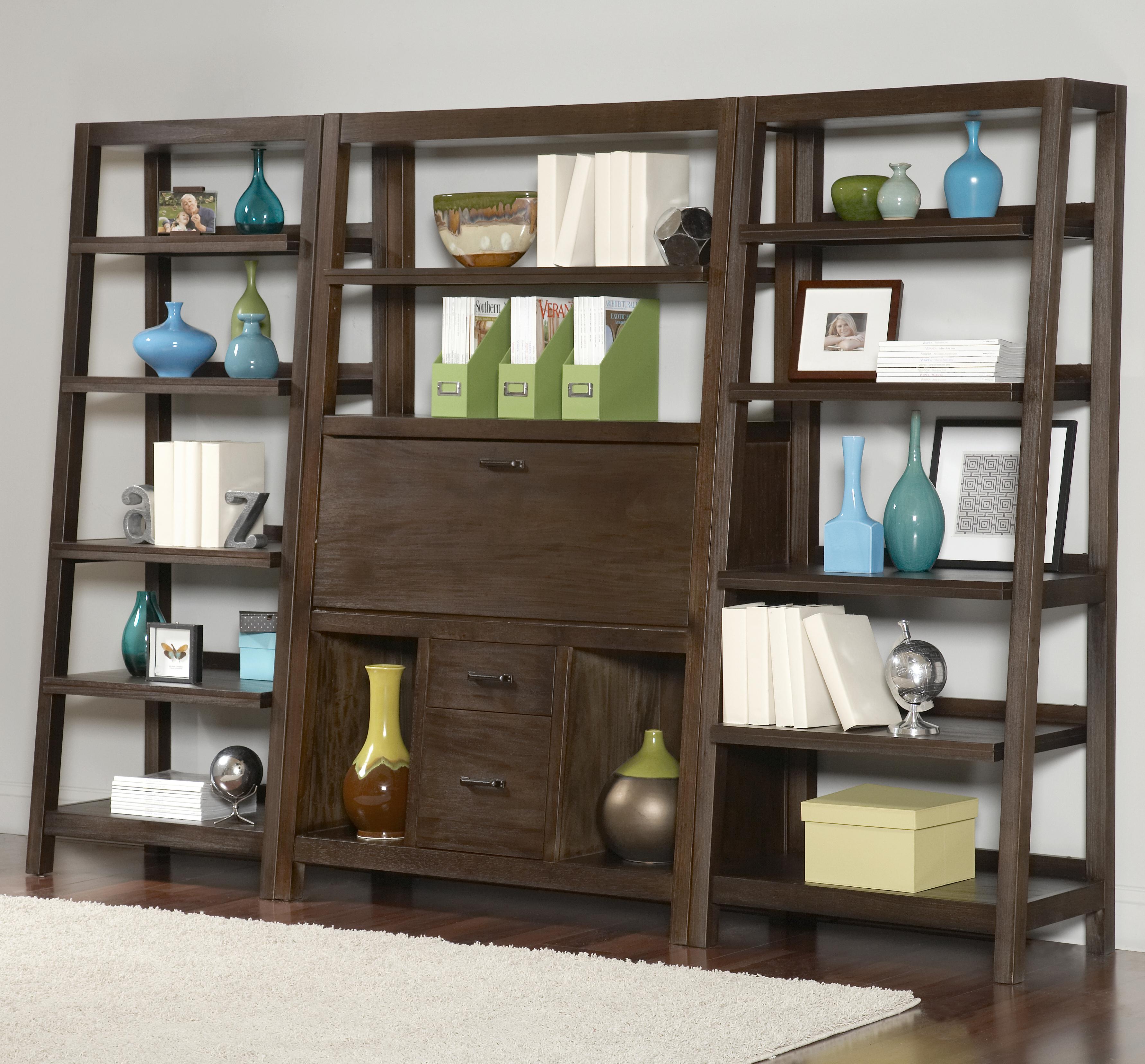 Riverside Furniture Promenade Canted Office Wall Unit Belfort